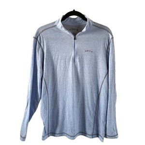 Orvis Light Blue Women’s 3/4 Zip Pullover, Sz Medium